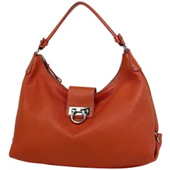 サルヴァトーレフェラガモ Salvatore Ferragamo ガンチーニ ショルダーバッグ ワンショルダー ショルダーバッグ レザー レッド レディース 【中古】