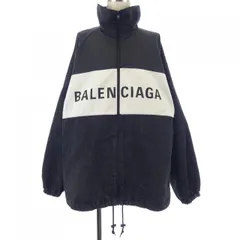 未使用★BALENCIAGA ブルゾン　44 ホワイト×ブラック　バレンシアガ バレンシアガ 21年 ウール×ポリエステル ブルゾン 44 メンズ ブラック
