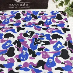 ユニコーン　パープル　ミニ裏毛　ニット生地 生地 40⁄20 ミニ裏毛 ニット ニット生地 トレーナー  50cm