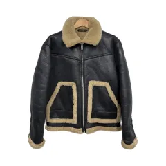 M ザラ シェルパ ムートン ジップアップ アウター ジャケット