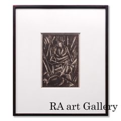 笹倉鉄平 雨のポルトフィーノ 風景画 作家直筆サイン 夜景 イタリア