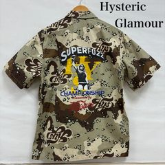 1110【入手困難】ヒステリックグラマー♤ビッグロゴ 戦車 半袖アロハ