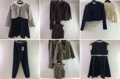 04w5182∞【中古】 子供用 スーツ 等8点まとめ  zz.luxi 組曲 ワンピース カーディガン ジャケット 150cm M 入園式 七五三 結婚式 卒園式 冠婚 ピアノ 発表会 正装 キッズ 中古品