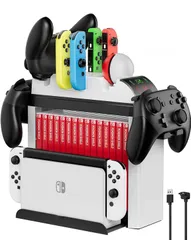 【迅速発送】FiSound Switchスタンド充電収納 Joy-Con充電スタンド Swich収納スタンド Joy-Con/モンスターボール/Proコントローラー６台同時充電 Switch/Switch OLED/switchドック/ゲームソフト/コントロー