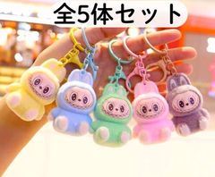 みっきぃ～♪専用　ラブブキーホルダー　モコモコポンポン付き10個セット　2セット 赤 超可愛い ラブブキーホルダー モコモコキーリング ポンポン付き