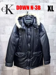 カルバンクライン ジーンズ N-3B風 3WAY ダウンコート ブラック XL メンズ CALVIN KLEIN ダウンジャケット ミリタリー