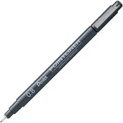 ぺんてる 水性ペン ミリペン ポイントライナー 0.8mm ブラック S20P-8AD （1点）のサムネイル