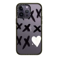 【新品】 CASETiFY インパクト iPhone 14 Pro Max ケース [MIL規格準拠 (4x MIL-STD-810G)/2.5mからの落下試験をクリア] - xo kisses - グロッシー ブラック