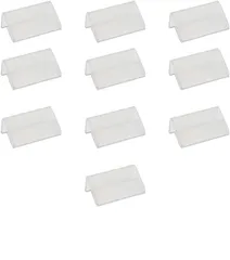 新品 カードスタンド アクリルスタンド カード立て L型 ミニ 4*2cm ショーカード 値札 立て クリア POPスタンド カード立て 10個 セット 横入れ 卓上 名札 広告 プライスカード