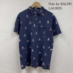 ポロバイラルフローレン 半袖 ポロシャツ ロゴ ヨット 総柄 モノグラム プリント ボタン ショートスリーブ メンズ S ISItems【USED】【古着】【中古】50139743