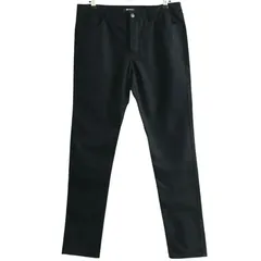 新品 T ALEXANDER WANG アレキサンダーワン  Cotton Twill Pant BLACK コットン ツイル パンツ 型押し レザーポケット メンズ 33のサムネイル