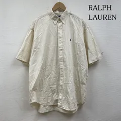 ラルフローレン BLAIRE 半袖 ボタンダウン シャツ ブラウス Shirt ポニーロゴ 刺繍 メンズ XL ISItems【USED】【古着】【中古】50140206