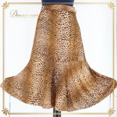 社交ダンス 衣装 スタンダード スカート レッスンウェア 女性用 レディース オールシーズン ICHIOKU イチオク 黒 ブラック系 ブラウン系 ヒョウ柄 アニマル柄 キラキラ スカート 裾広がり 伸縮性 ポリエステル おしゃれ ダンス衣装 ソフト素材