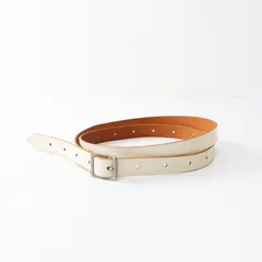 マーガレット・ハウエル　MHL　レザーベルト　アイボリー　イングランド製　新品 2025年最新】MHL. ベルトの人気アイテム - メルカリ