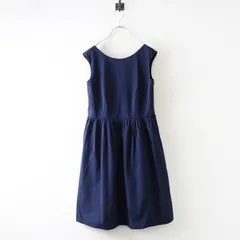 組曲 プリエ KUMIKYOKU PRIER オンワード樫山 レース使いノースリーブワンピース 2＼ネイビ ー ギャザー ドレス フレア【2400014666007】