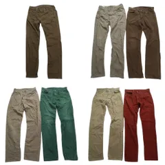 古着卸 まとめ売り リーバイス コーデュロイ パンツ 7枚セット (メンズ 30 /31 ) 黒パッチ ベージュ ストレート 中古 古着 NC5011