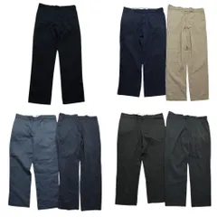 古着卸 まとめ売り ディッキーズ Dickies 874 ワーク パンツ 7枚セット (メンズ 40 /42 ) ワイド ネイビー ブラック 中古 古着 NC5032