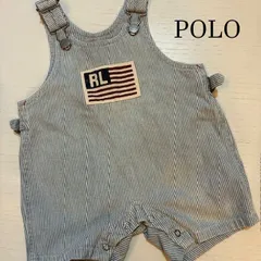 ポロジーンズ　ラルフローレン　POLO JEANS CO. RALPH LAUREN　 サイズ：80 　星条旗パッチ ベビー オーバーオール