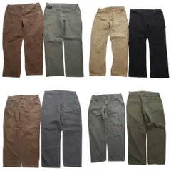 古着卸 まとめ売り ディッキーズ Dickies ダック ペインター パンツ 8枚セット (メンズ 38 ) ワーク ワイド ブラック 中古 古着 NC5075