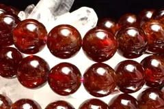 まろやか◇透過性あり オレンジガーネット　10.5mm　ブレスレット 1個売り パワーストーン 天然石 _BG6120-105