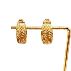 美品★MONET モネ イヤリング ゴールド フープ ヴィンテージ