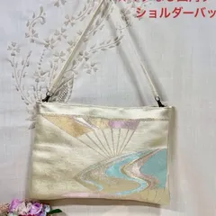【一点物】 帯リメイクバッグ　ショルダーバッグ. No.17和柄バッグ