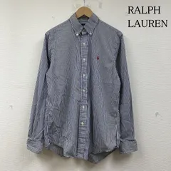 ラルフローレン ClassicFit 長袖 シャツ ブラウス Shirt ロングスリーブ ストライプ柄 ポニーロゴ 刺繍 メンズ S ISItems【USED】【古着】【中古】50140976