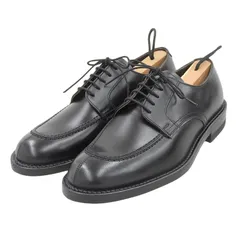 未使用品▲REGAL リーガル Worth Collection ワースコレクション Uチップ レザーシューズ ビジネスシューズ ブラック 24.5 日本製 メンズ