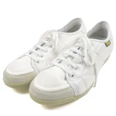 未使用品▼Salvatore Ferragamo サルヴァトーレフェラガモ レザー切替 ファブリック ロゴ入り ローカットスニーカー ホワイト 7 箱・保存袋付き イタリア製 メンズ