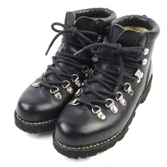 美品○Paraboot パラブーツ AVORIAZ レザー ノルヴェイジャン製法 クロスオーバータン マウンテン ブーツ ブラック 3.5 フランス製 レディースのサムネイル