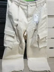 スパオ コーデュロイ カーゴ ズボン M アイボリー