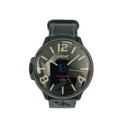 UBOAT ユーボート 時計 CAPSOIL カプソイル 8108 ブラック SS 革  