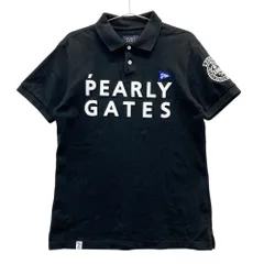 PEARLY GATES ポロシャツ ブラック サイズ4 PGG】【直営店舗&公式オンライン限定】TEXBRID ハイゲージ天竺半袖