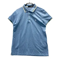 サイズ：S RLX ラルフローレン  ロゴプリント 半袖ポロシャツ  ブルー系 [240101541398] ゴルフウェア レディース ストスト