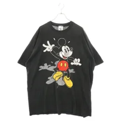 VINTAGE (ヴィンテージ) 90s VINTAGE MICKEY&CO フロントプリントオーバーサイズ半袖Tシャツ カットソー ブラック ヴィンテージ