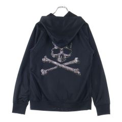 mastermind JAPAN (マスターマインドジャパン) 13SS dreaming期 Swarovski scull スワロフスキー スカル ジップ パーカー ブラック MC2-SW03-60-B