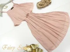 送料無料 未使用 フリー F 花コサージュ付 プリーツ ワンピース (OPN7616)