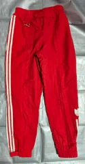 アディダス 赤 3本線 トラック パンツ レディース L
