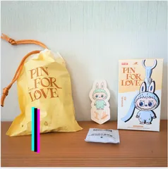 【完全正規品】LABUBU ラブブ Pin for love　イニシャル　【I】　アイ　POP MART