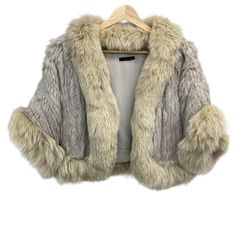 NINE(ナイン) コート サイズF レディース - ライトグレー×ベージュ