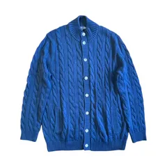 Z1578 Brooks Brothers ブルックスブラザーズ　メンズ カーディガン　ケーブルニット　リブニット XL ネイビー