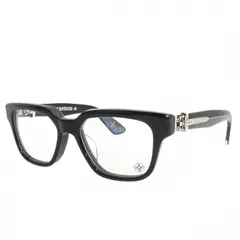 クロムハーツ CHROME HEARTS VAGILLIONAIRE II ダガー 眼鏡 メガネフレーム 度なし ブラック 54□19 152 ☆AA★のサムネイル