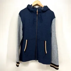 クリフメイヤー ツイード素材ボリュームネックパーカー (ブルー/ＸＬ)のサムネイル