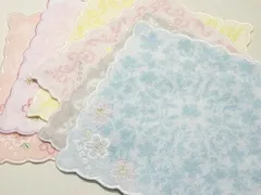 送料無料 2/美品 TOCCA トッカ タオルハンカチ 6枚セット ◇ フラワー柄 パイル地 レディース ピンク イエロー等 ハンカチ タオル地 ▼7J