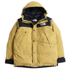 極美品 THE NORTH FACE ザ・ノースフェイス ND91930 Mountain Down Jacket GORE-TEX/ゴアテックス キャメル×ブラック M 正規品