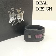 DEALDESIGNディールデザイン レザーブレスレット 初期 - メルカリ