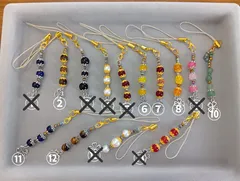💎ハンドメイド 天然石風ビーズストラップ✨