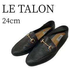 LE TALON ルタロン 黒 ローファー・革靴 24cm HMR073-21