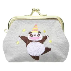 【メール便】パンダコパンダ コインケース 刺繍ミニがま口 サーカス Green Flash プレゼント キャラクター グッズ 
