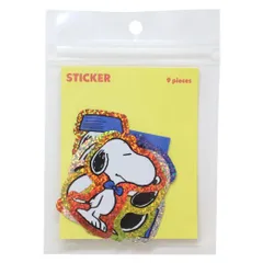 【メール便】スヌーピー フレークシール フレークステッカーS Y ピーナッツ S＆C デコレーション DECOシール キャラクター グッズ 